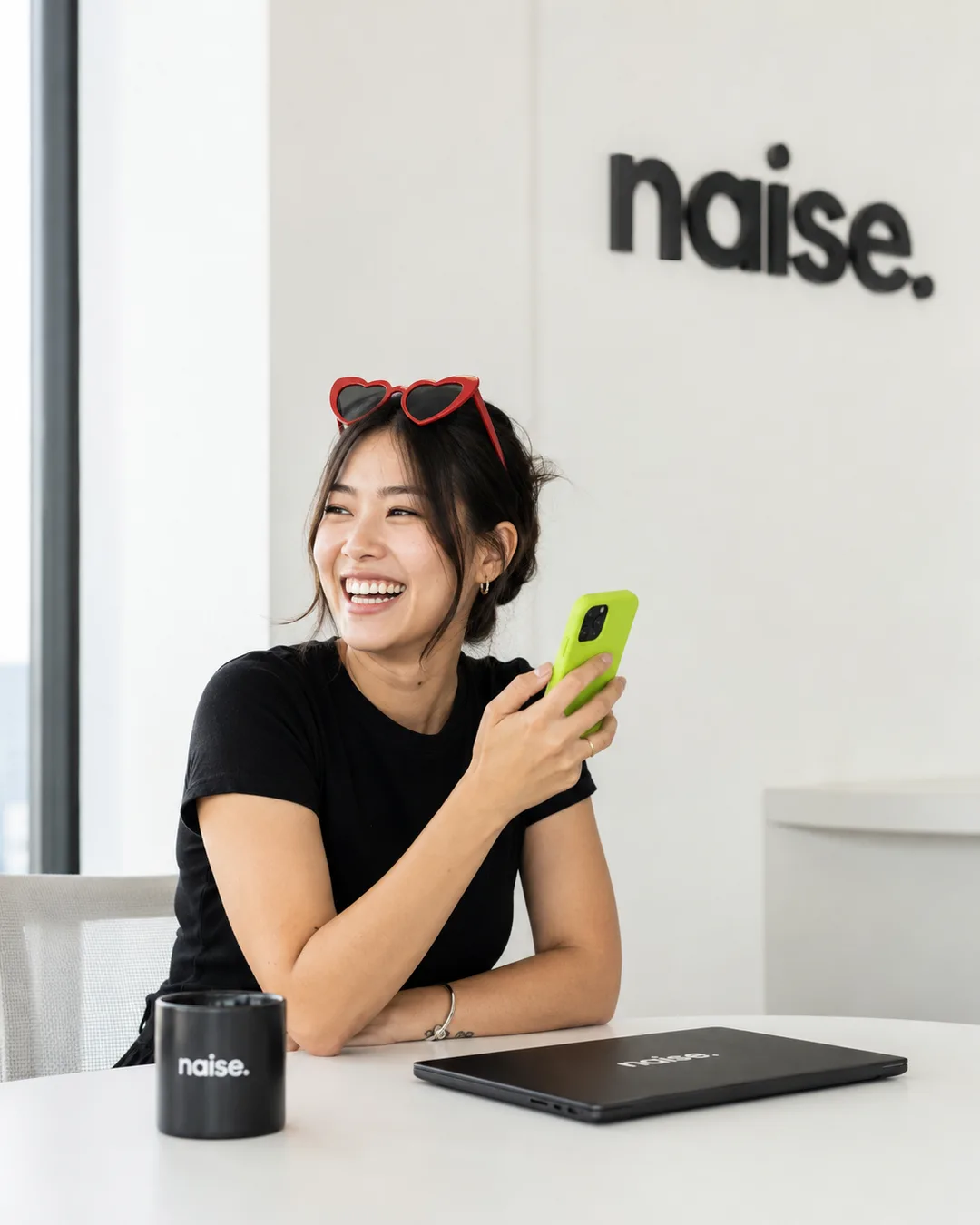 Young content designer working in a modern office